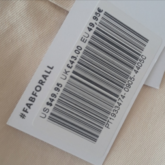 JustFab creme color pants XL NWT - Picture 2 of 7